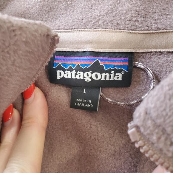 Patagonia Pullover Sweater Womens Large Quarter Zip Fleece Lightweight DUBN FA22 - Picture 3 of 8